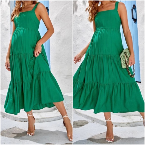 Maternity Cami Maxi Minimalist dress - Picture 3 of 8